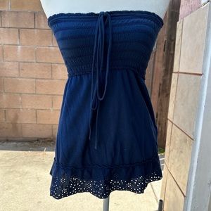 AE TUBE TOP NAVY BLUE SMALL